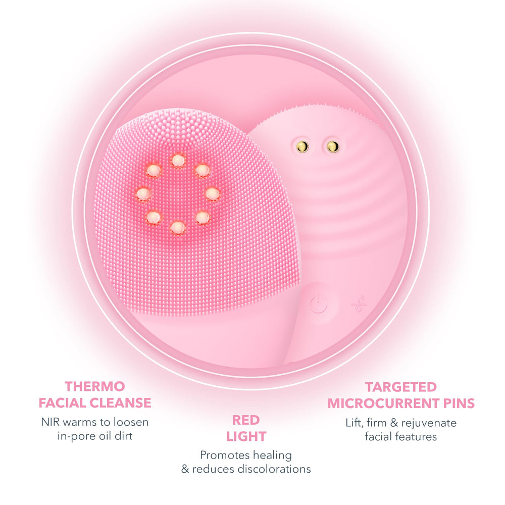 FOREO Luna 4 Plus near-infrared warmth enhances serum absorption.