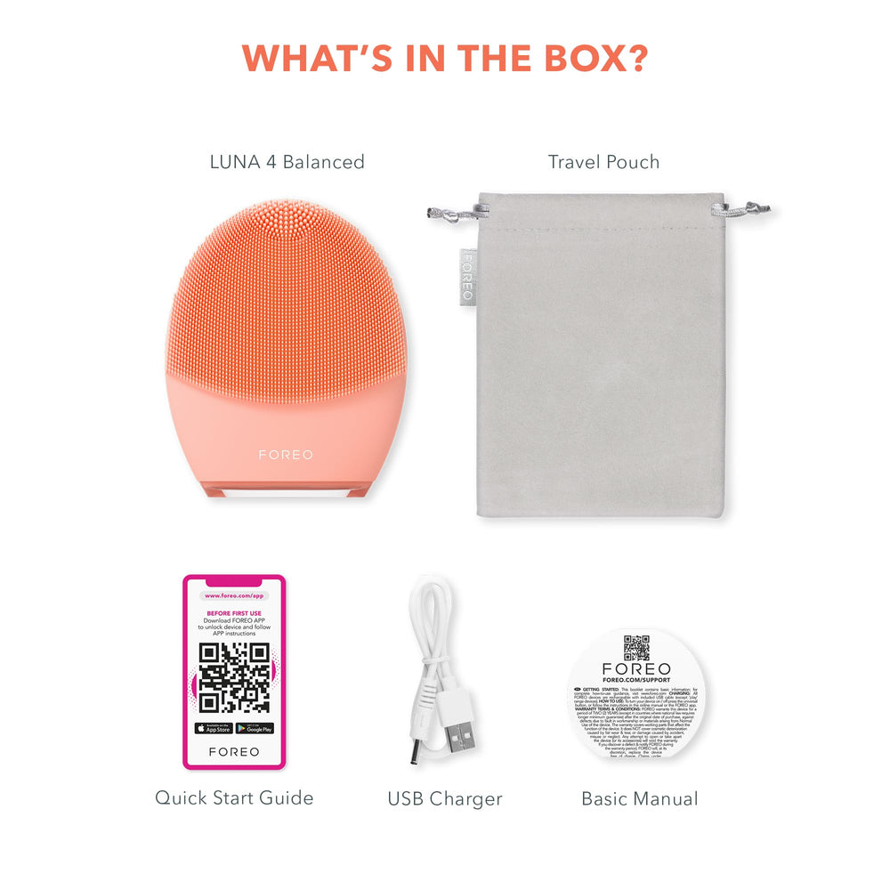 FOREO LUNA 4 serum application after cleansing for better uptake.
