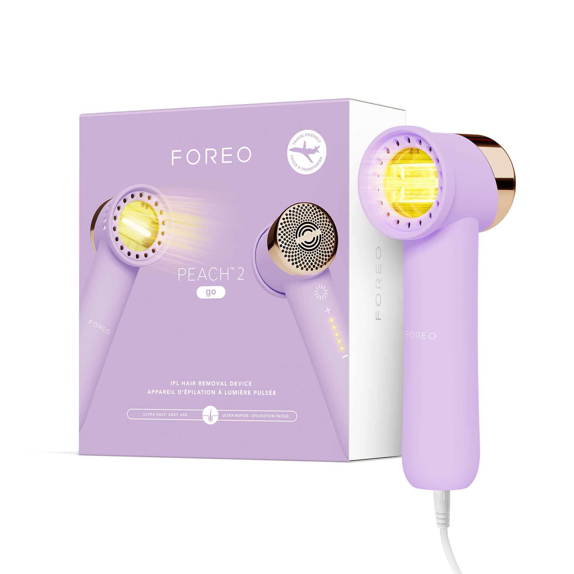 FOREO Peach 2 go compact device for on-the-go hair removal