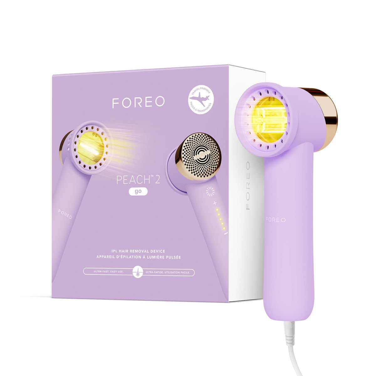 FOREO Peach 2 go compact device for on-the-go hair removal