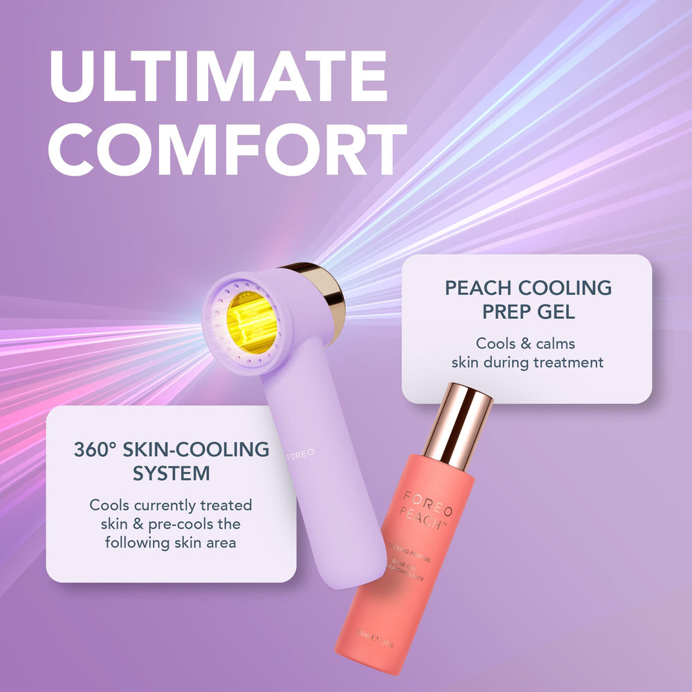 FOREO Peach 2 go cooling prep gel enhances glide and comfort