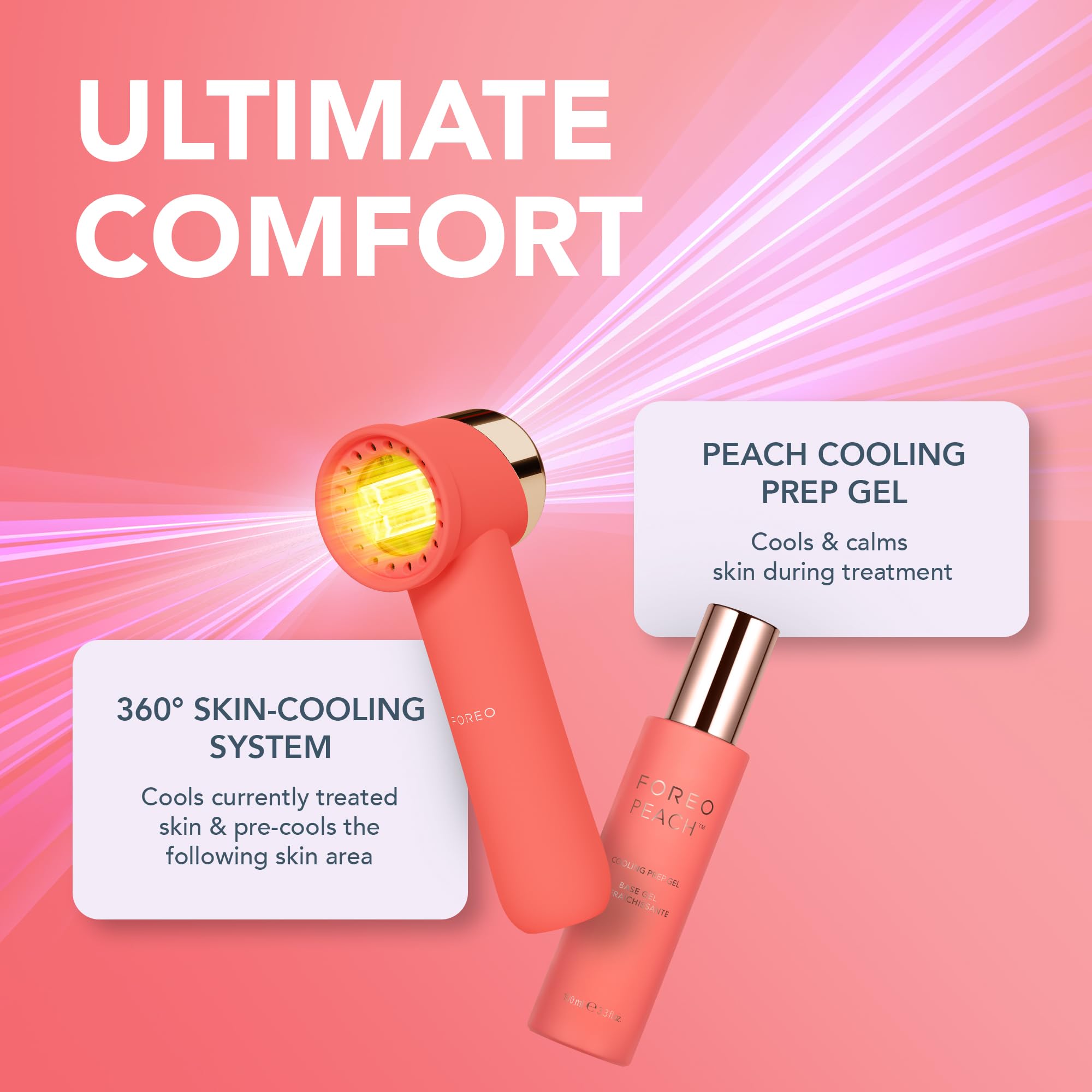 FOREO Peach 2 go glide mode covers larger areas quickly