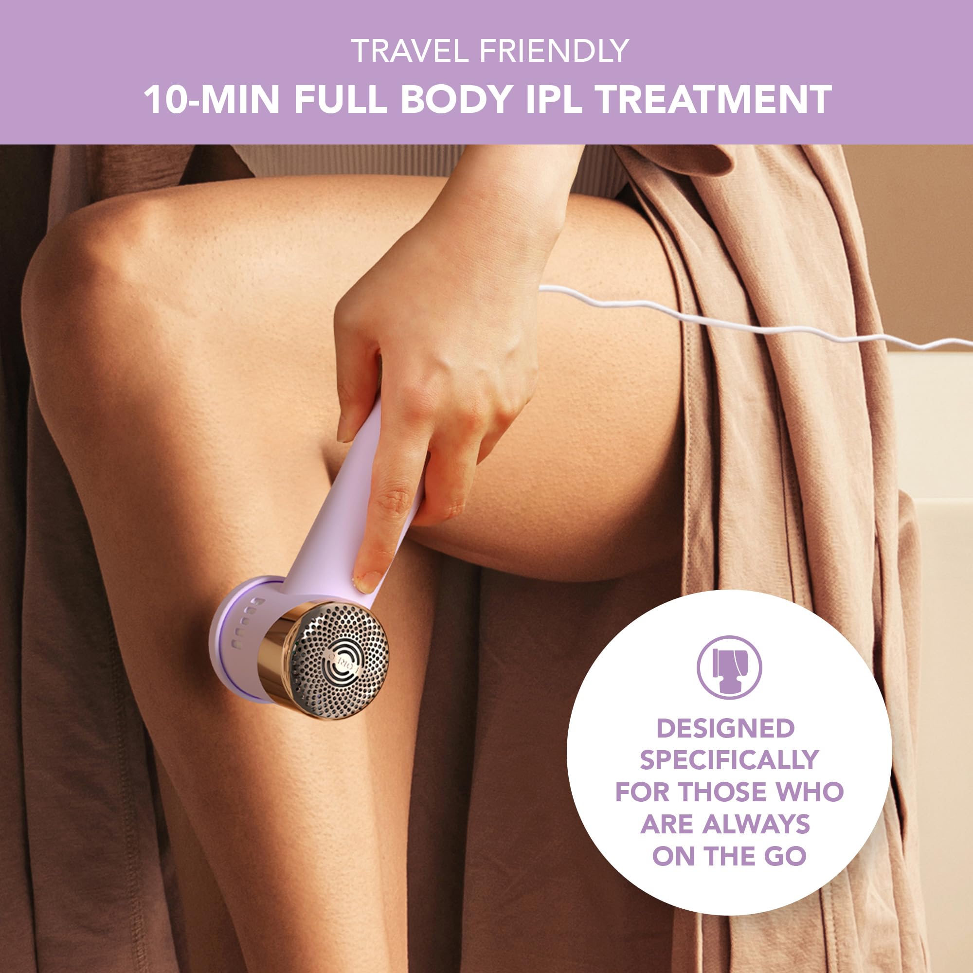 FOREO Peach 2 go cooling system cools treated skin for comfort