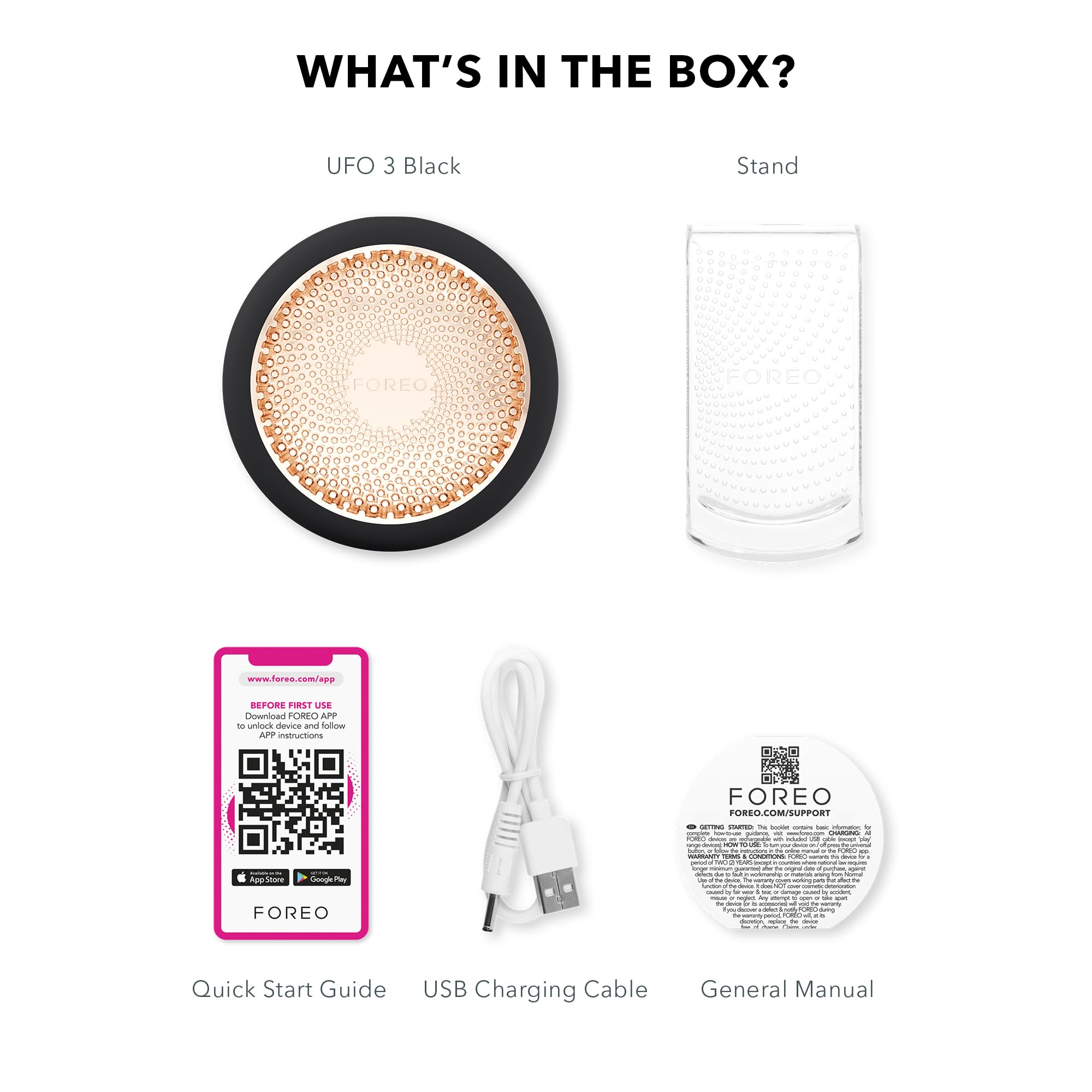 FOREO UFO 3 app-controlled routine for personalized care.