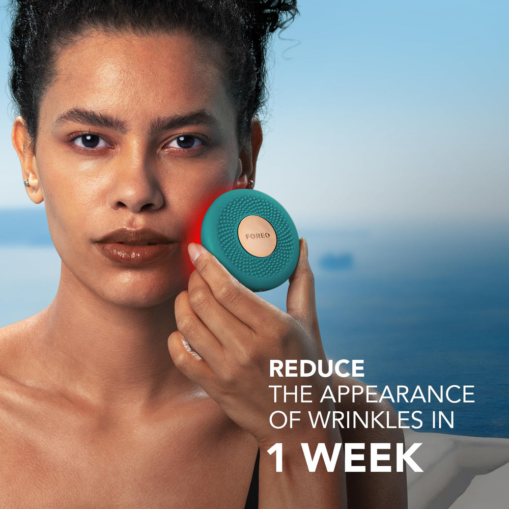 Foreo UFO 3 go app-connected interface for personalized skincare sessions.