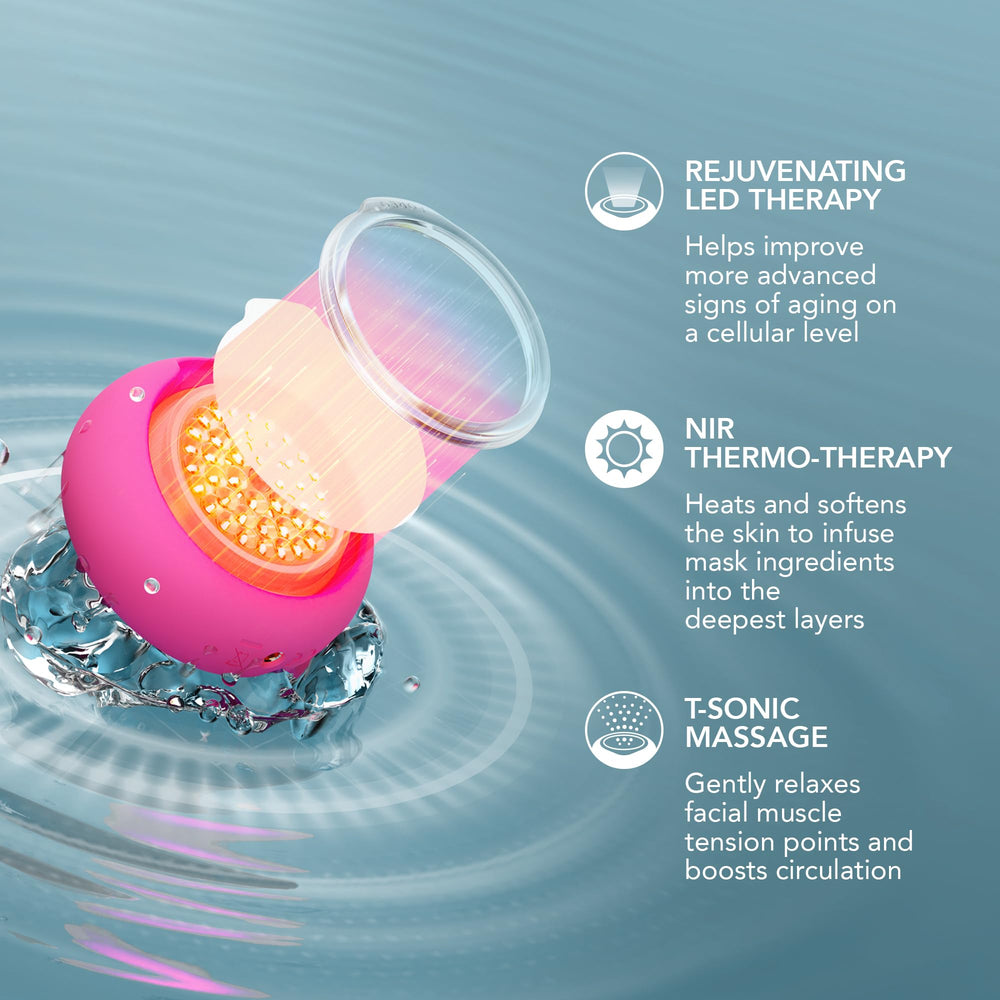 FOREO UFO 3 thermo-warming feature warming the skin for better absorption