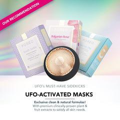 FOREO UFO 3 warming mode softens skin before actives.