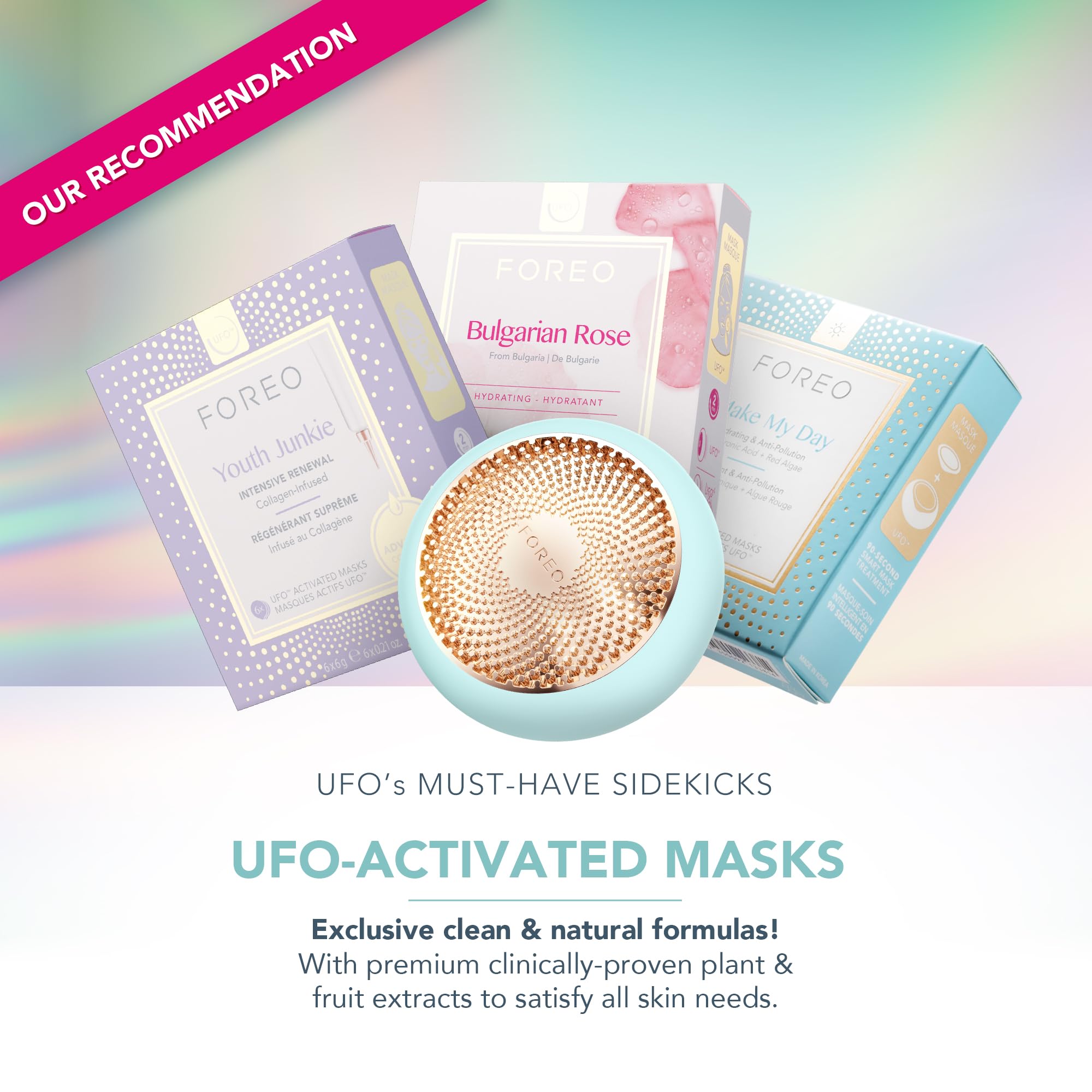 FOREO UFO 3 full-spectrum LED light offers versatile skincare benefits