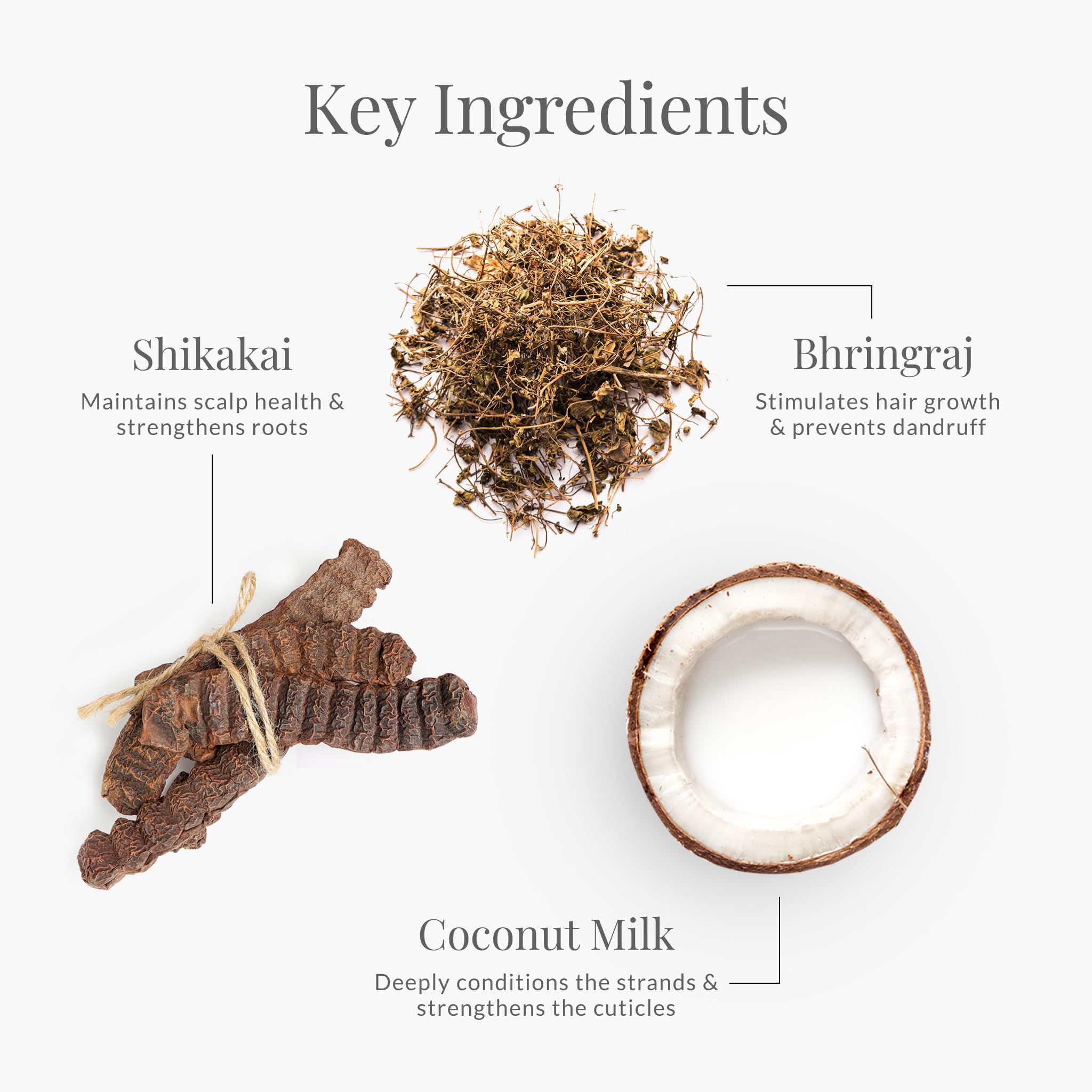 Forest Essentials bhringraj-shikakai ingredients highlight natural nourishment