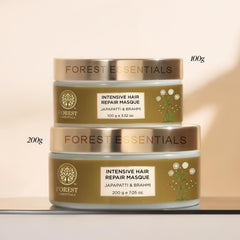 Herbal fragrance of Forest Essentials masque in use