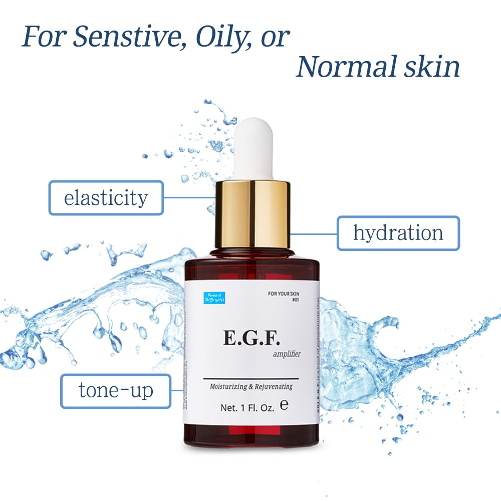 FOREST OF THE BORGES'S EGF serum application on hand for quick daily care