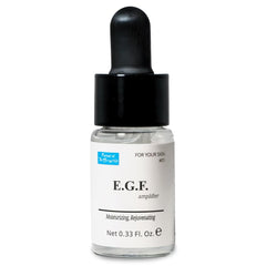 FOREST OF THE BORGES'S EGF serum bottle offers a compact daily skincare solution for routine use.
