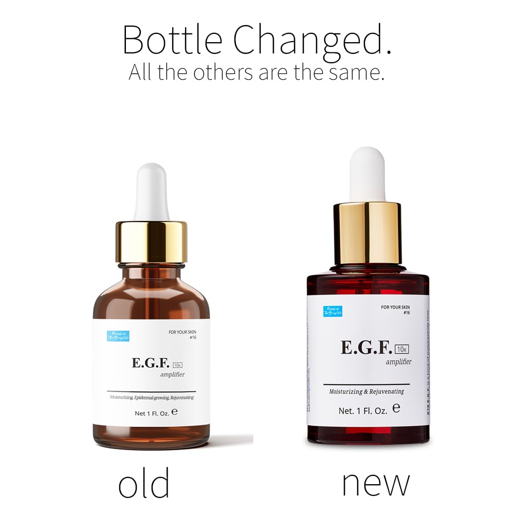 Studio shot of FOREST OF THE BORGES'S EGF Serum ready for daily use