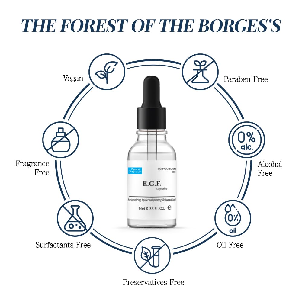 FOREST OF THE BORGES'S EGF serum foil seal preserves product freshness