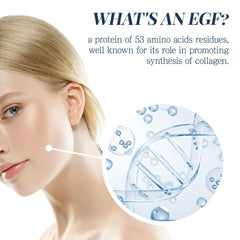 FOREST OF THE BORGES'S EGF serum ingredients close-up highlights cosmetic-grade components.