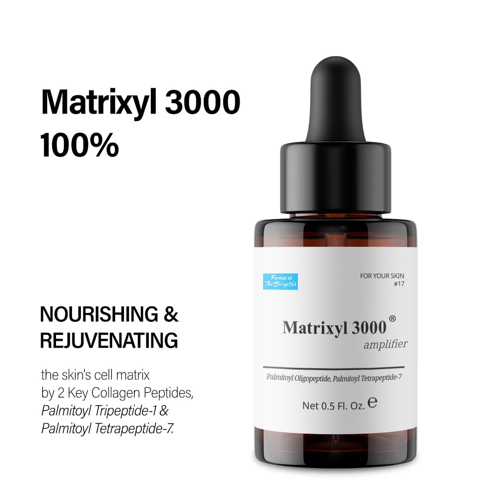 Anti-spill inner cap on Matrixyl 3000 Amplifier prevents leaks during use.