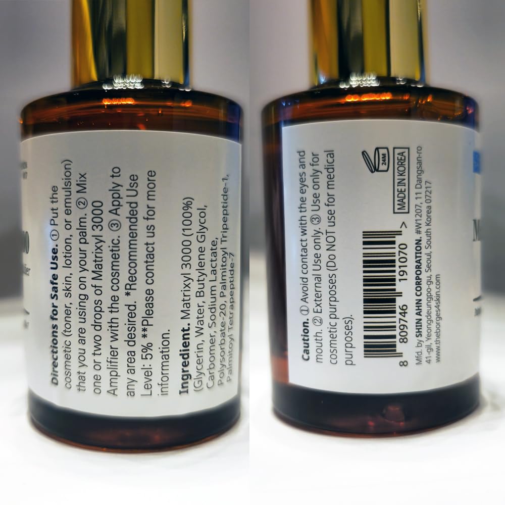 Dropper of Matrixyl 3000 Amplifier Serum shows precise dosing.