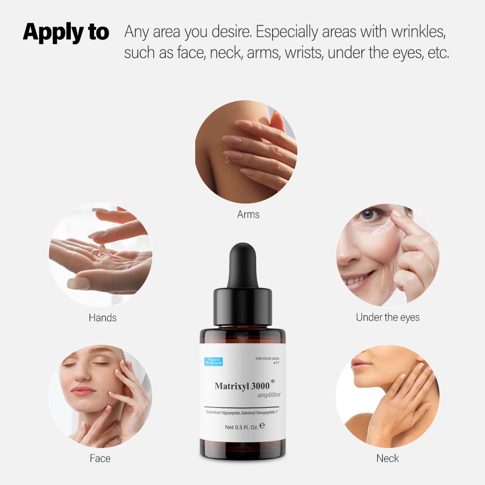 Forest of the Borges's Matrixyl 3000 Amplifier blends with moisturizer for smoother feel.