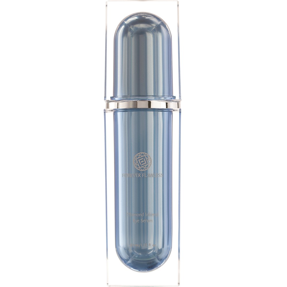 Forever Flawless Blue Diamond Eye Serum dispense pump enables precise, mess-free application