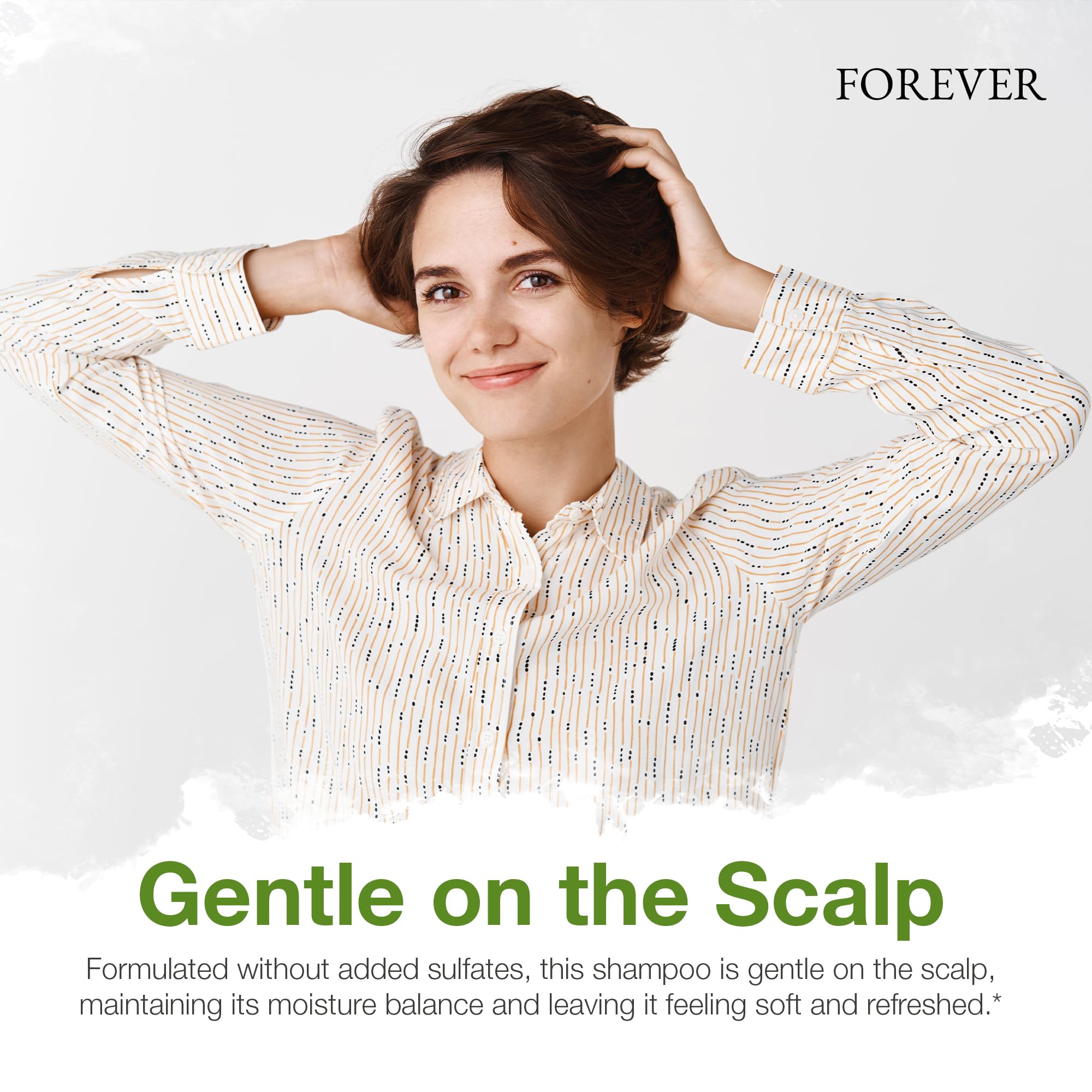 Forever Living Aloe-Jojoba Shampoo vegan gluten-free icon and natural hair care.
