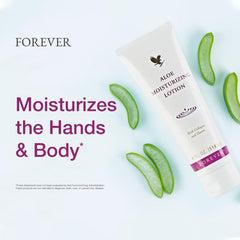 Forever Living Aloe Moisturizing Lotion apricot kernel oil ingredient nourishes skin.