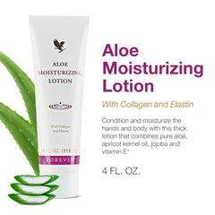 Forever Living Aloe Moisturizing Lotion rich texture invites pampering moisture.
