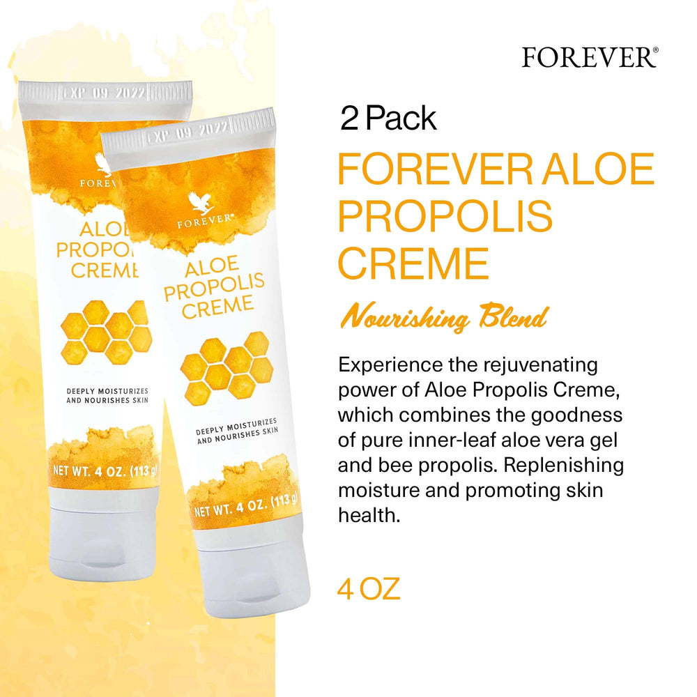Forever Living Aloe Propolis Creme rich texture ready for daily moisturizing
