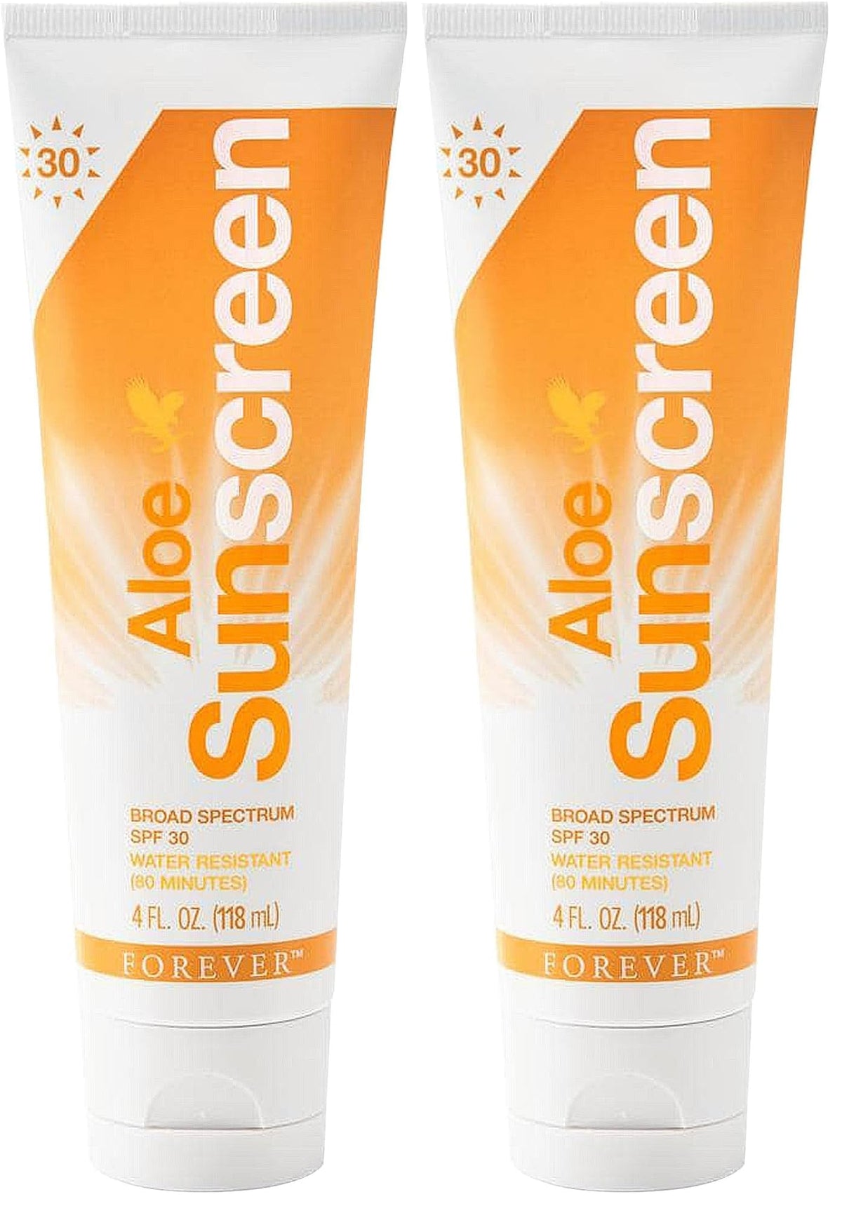 Forever Living Aloe Sunscreen SPF 30 bottle front view, lightweight protection for sunny days.