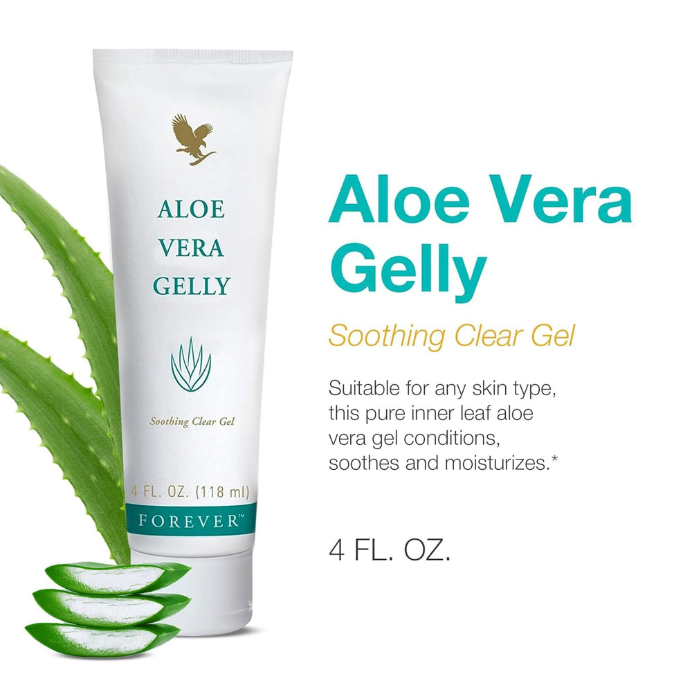 Forever Living Aloe Vera Gelly quick-absorption texture demonstrating fast, non-greasy hydration