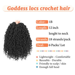 Close-up of Forevery Goddess Locs curly ends showing boho texture.