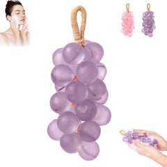 ForgeVibe Grape Soap on a Rope closeup of grape cluster design for decorative washing