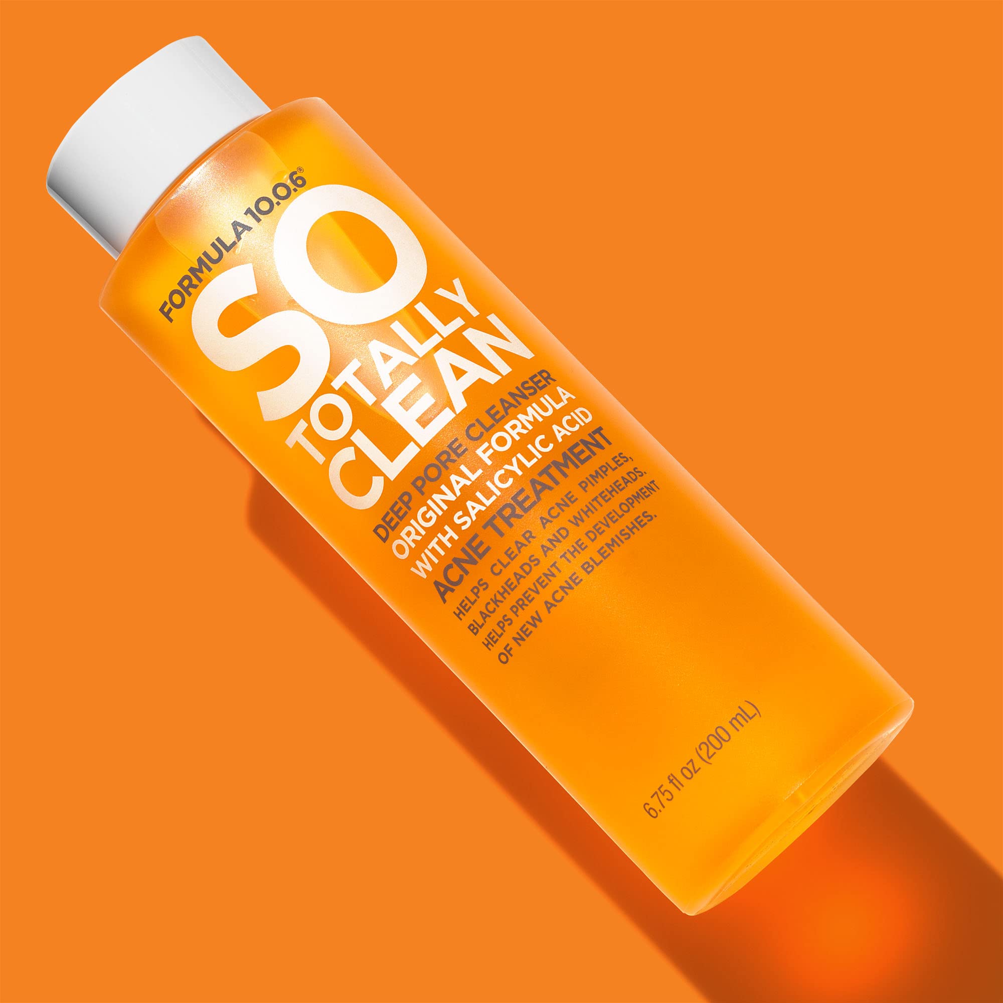 Formula 10.0.6 Deep Cleanser ingredients list highlighting salicylic acid benefits.