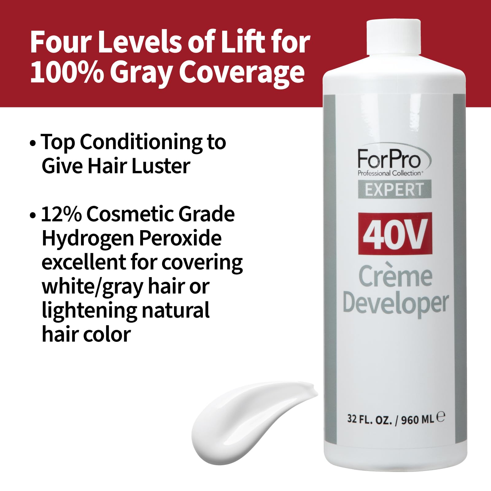 ForPro Expert 40V developer ideal for balayage-ready color deposits.