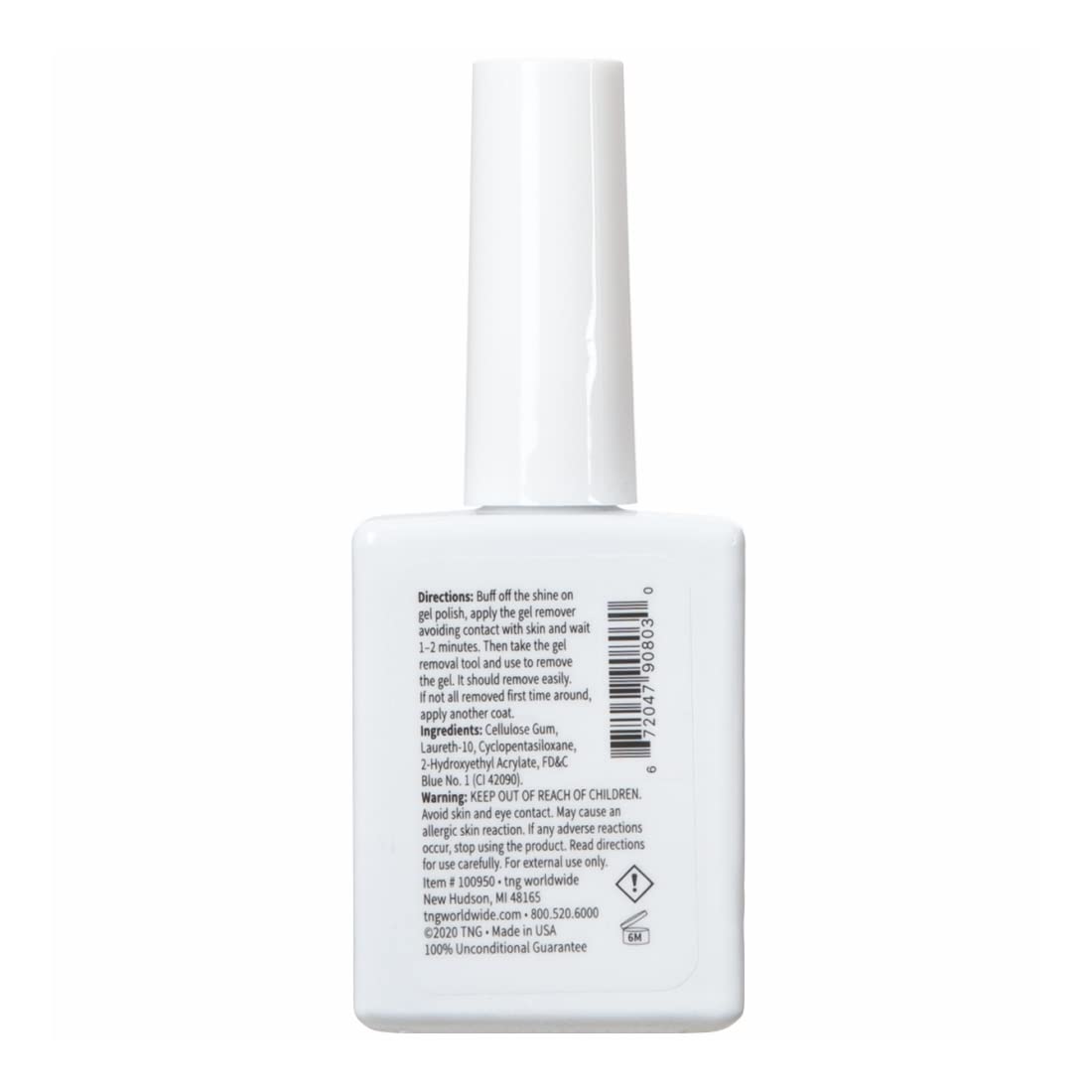 ForPro Expert Jiffy Gel Polish Remover applied on nails for fast results.