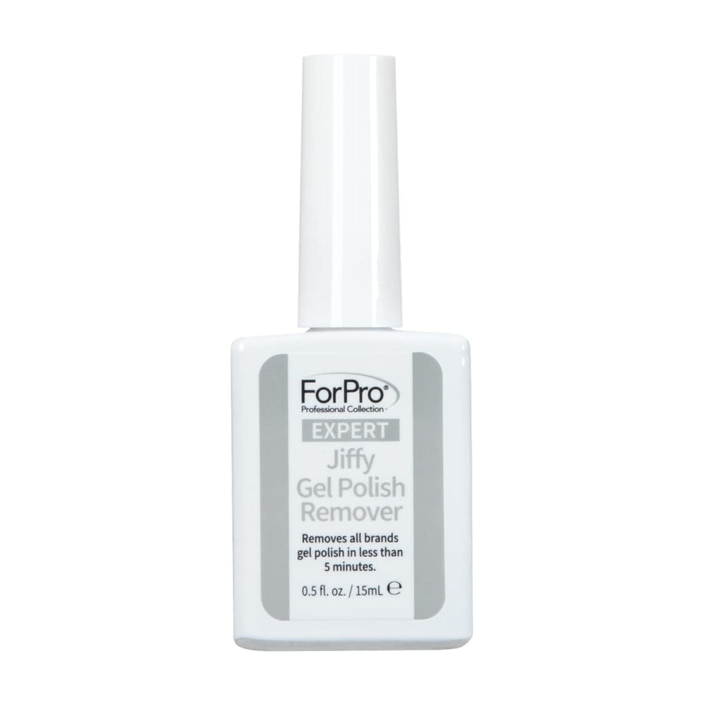 ForPro Expert Jiffy Gel Polish Remover bottle for quick gel removal without foil.