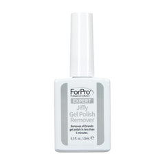 ForPro Expert Jiffy Gel Polish Remover bottle for quick gel removal without foil.