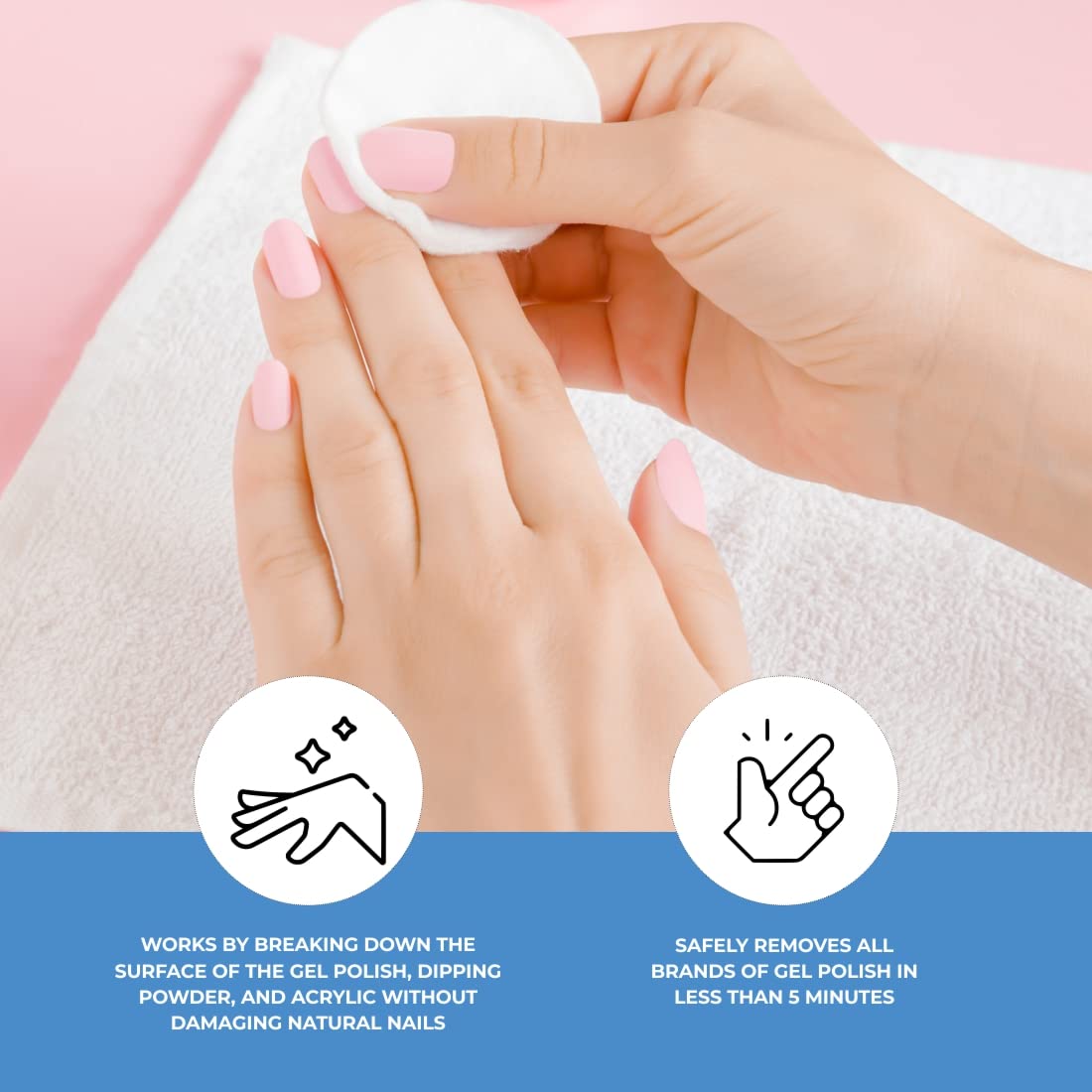 ForPro Expert Jiffy Gel Polish Remover bottle displayed with no foil wrap needed.
