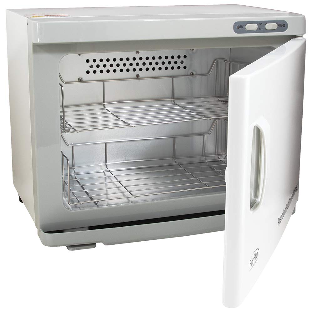 ForPro Premium hot towel warmer exterior in white for spa-ready towels