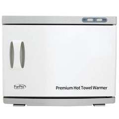 ForPro Premium hot towel warmer with two stainless steel racks for organization