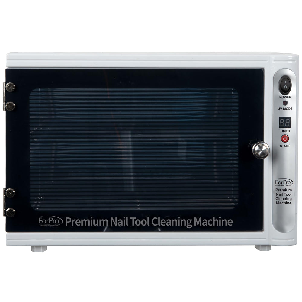 ForPro Premium UV Sanitizer with implements inside, keeping tools clean between client services