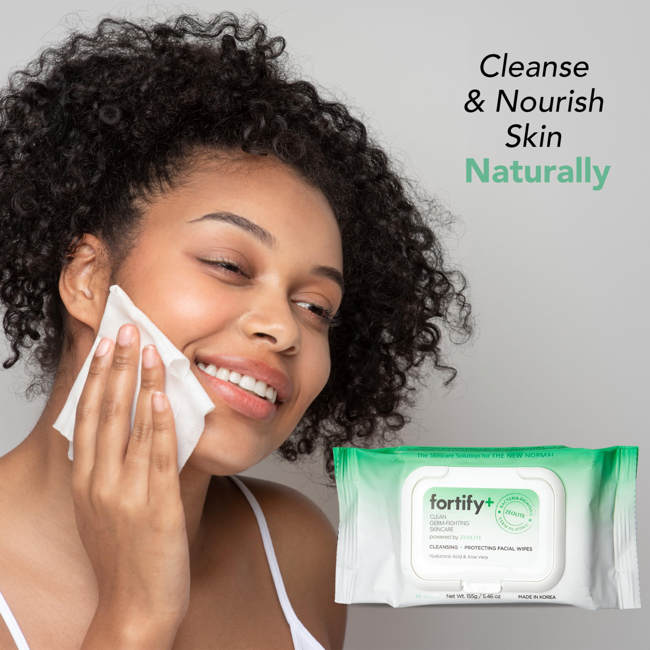 Fortify Skincare On-The-Go wipes are travel-friendly for bags.