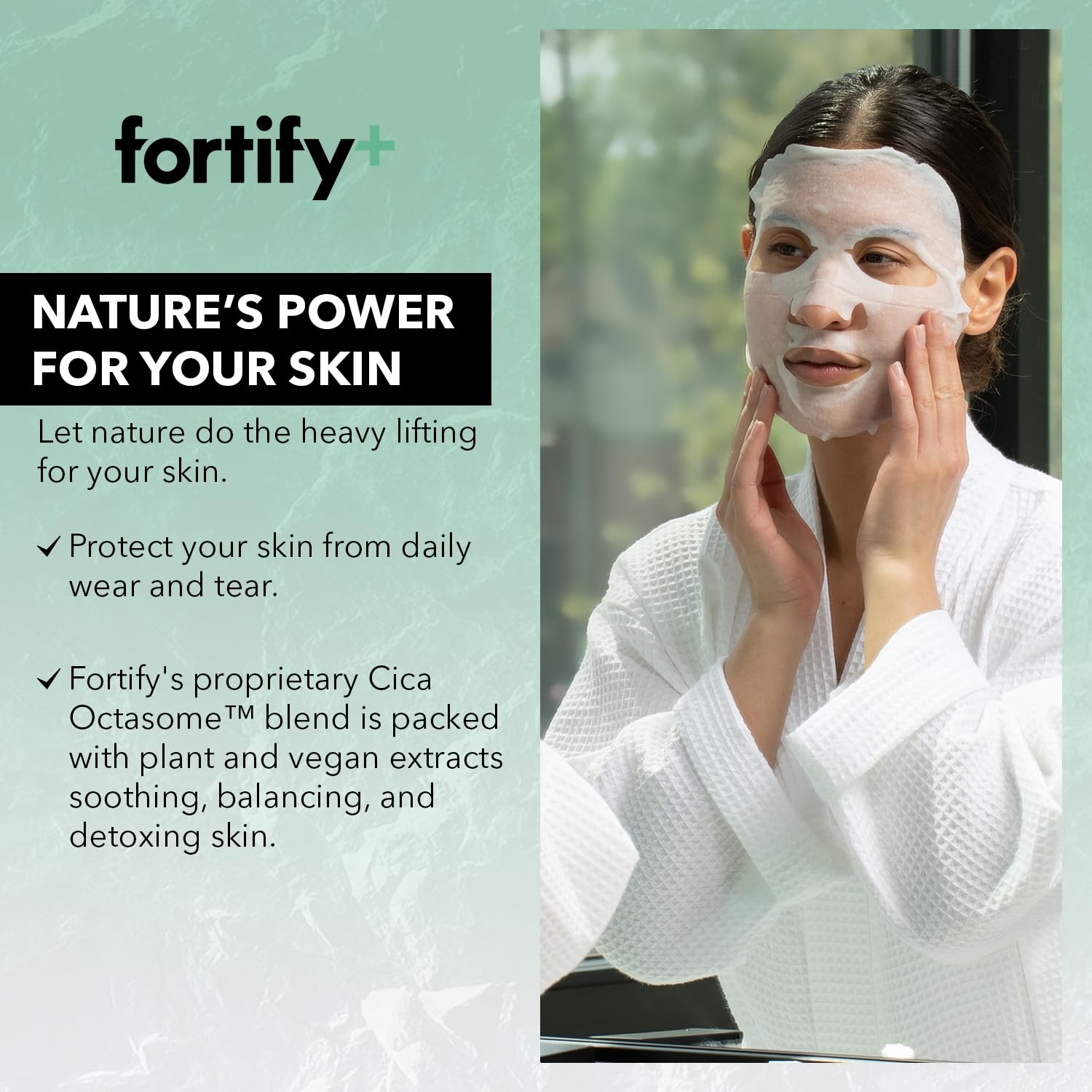 Fortify Skincare Total Rejuvenation Set under-eye pads soothing tired eyes