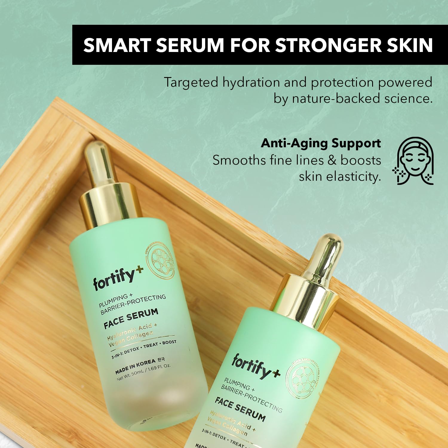 Fortify Skincare Total Rejuvenation Set hydrating cream bottle for barrier support