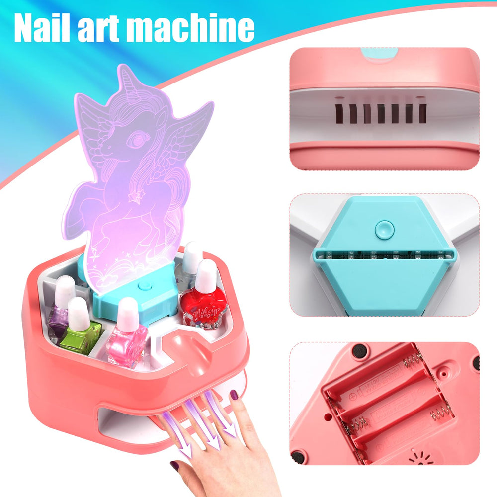 Fostro pink DIY nails for easy customization and play.