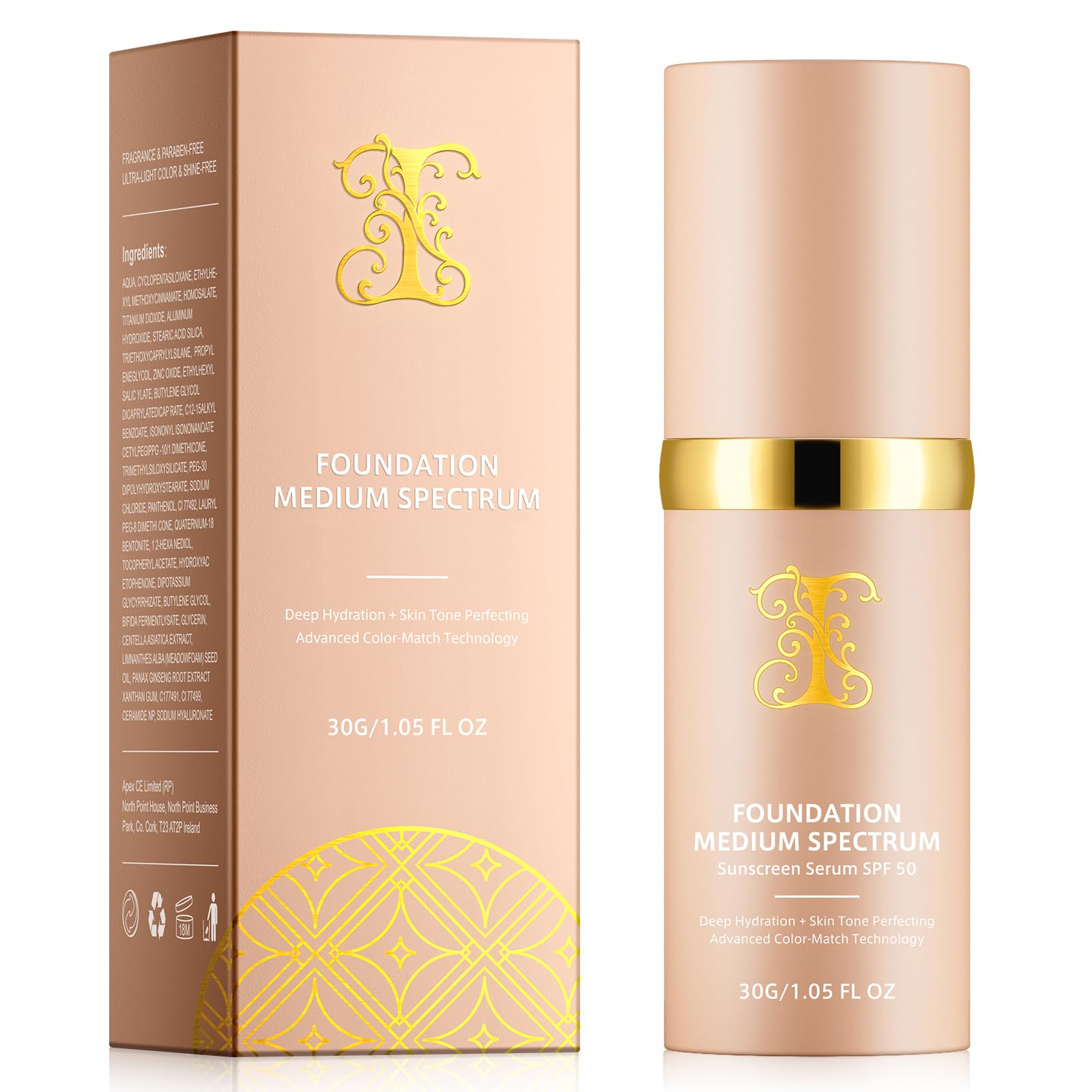 Foundation Color Changing 4 in 1 bottle closeup shows hydrating color-adaptive formula.