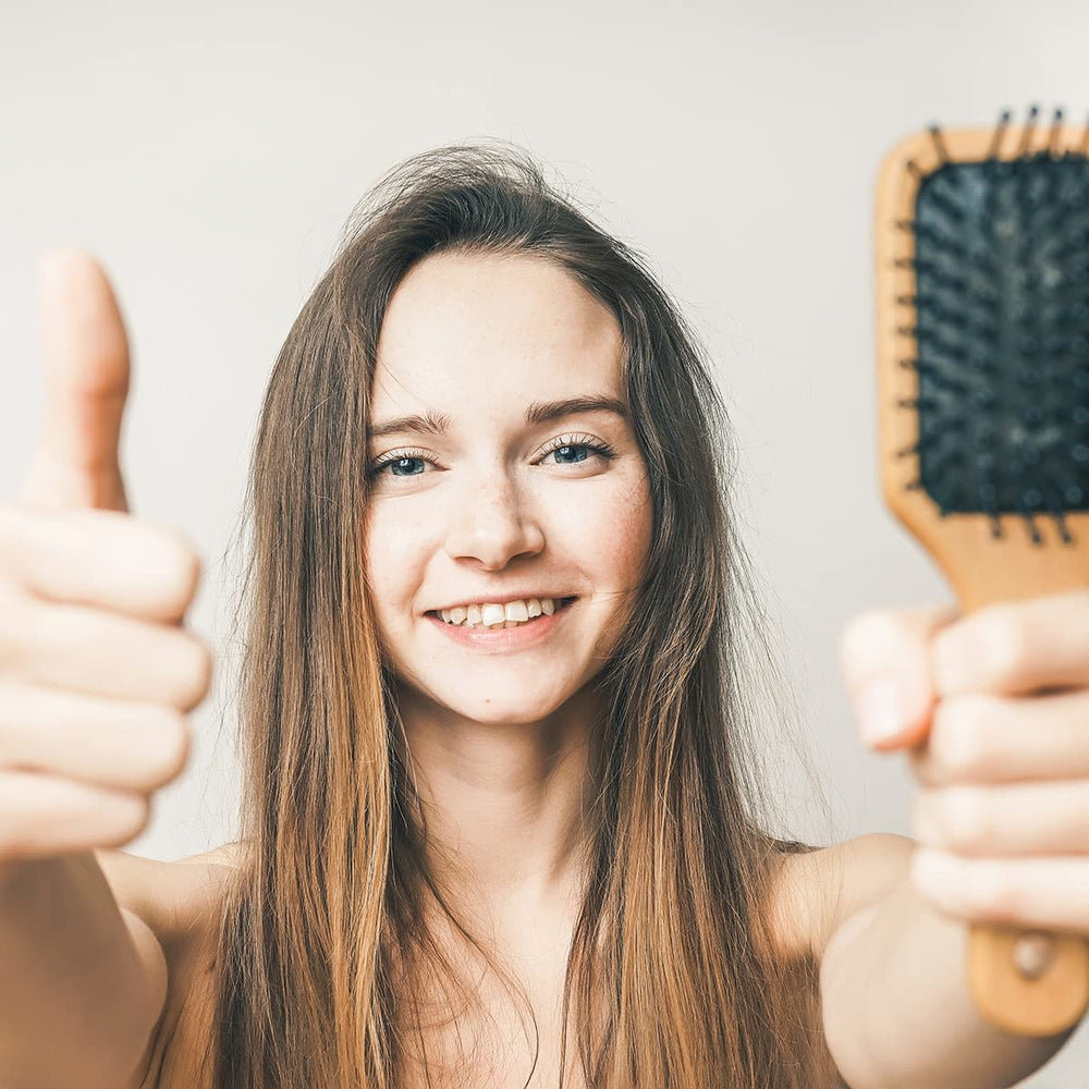 Scalp massage while applying Foundation Skincare serum for root stimulation