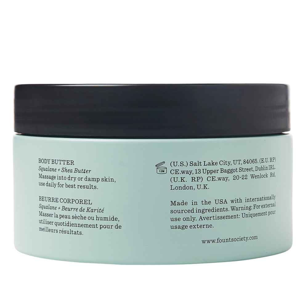 Applying Fount Society Body Butter nourishes hands with lasting moisture.