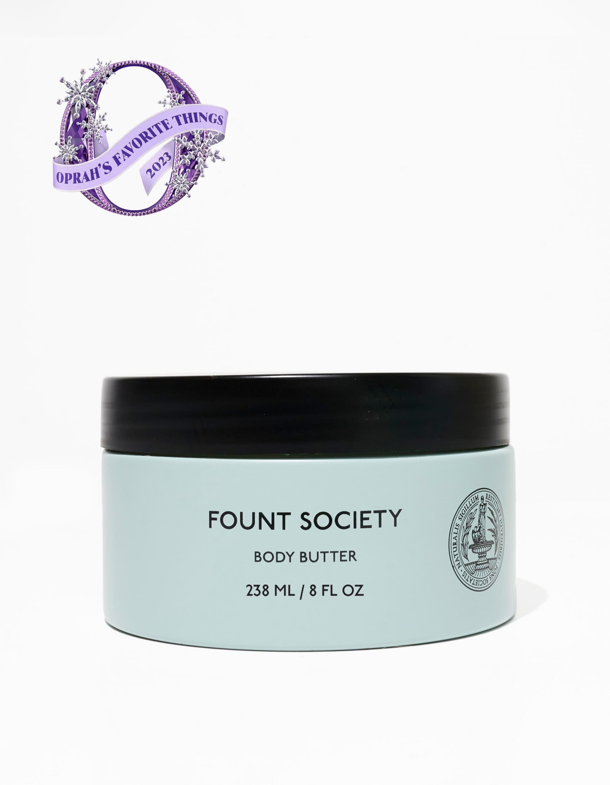 Fount Society Body Butter texture swatch demonstrates non-greasy hydration.