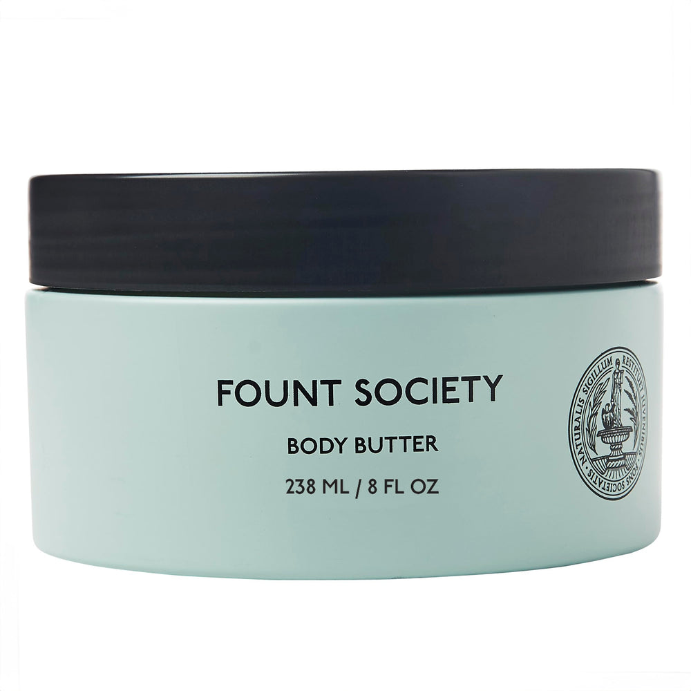 Fount Society Body Butter targets elbows and knees with rich hydration.