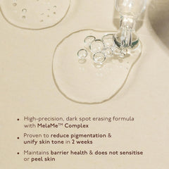 Melame complex ingredients from ASAYAA serum emphasize brightening potential.